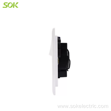 13A250V Double Pole Switch Socket Outlet with Neon